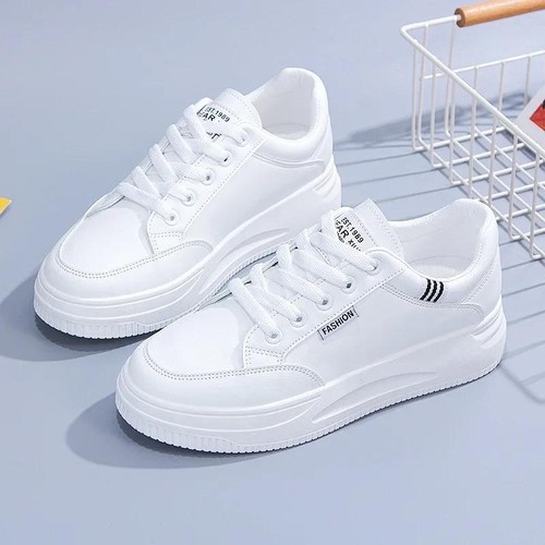 Zapatillas De Deporte Para Mujer Zapatos Deportivas Blancos Moda Tenis Elegante - Picture 14 of 25
