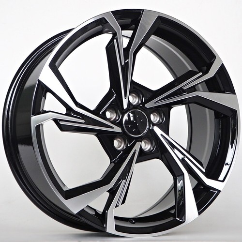Neu Audi S5 Sport Style 18 Zoll Felgen 8j 5x112 Alufelgen x4 Schwarz Silber