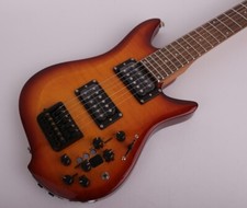 Headless travel electric guitar built in effect drum portable