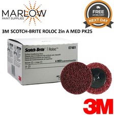 Image of 3M 07481 50mm Red Roloc Medium Conditioning Disc, PACK OF 25  -  SCOTCH-BRITE