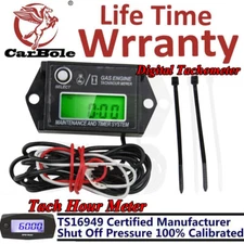 Tiny Tach TT2A Digital Hour Meter / Tachometer - Adjustable Resettable Job Timer