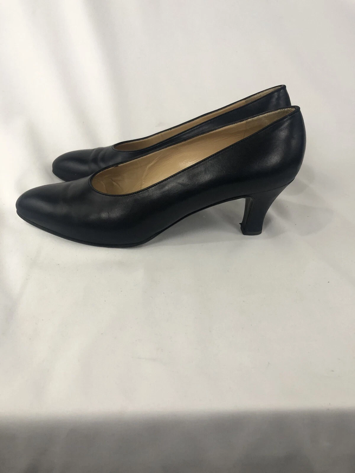 Talons intermédiaires Gucci femme bleu marine 2 pouces cuir ITALIE taille 6,5 US/36,5 US