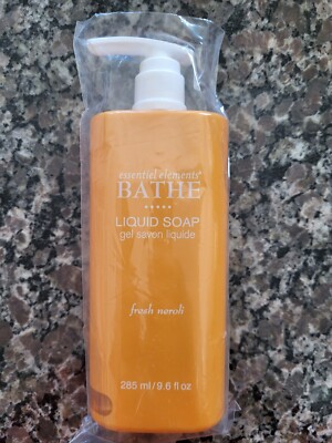 Essential Elements BATHE LQUID SOAP FRESH Neroli 9.6 fl oz new in pump