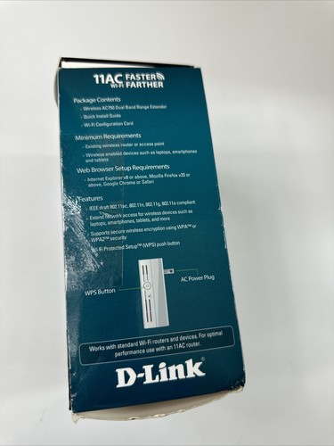 D-Link DAP-1520 Wireless AC 750 Access Point Range Extender WiFi Signal Repeater - Picture 4 of 4