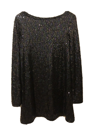 motel black sequin dress Motel black sequin mini dress Size Small VGC