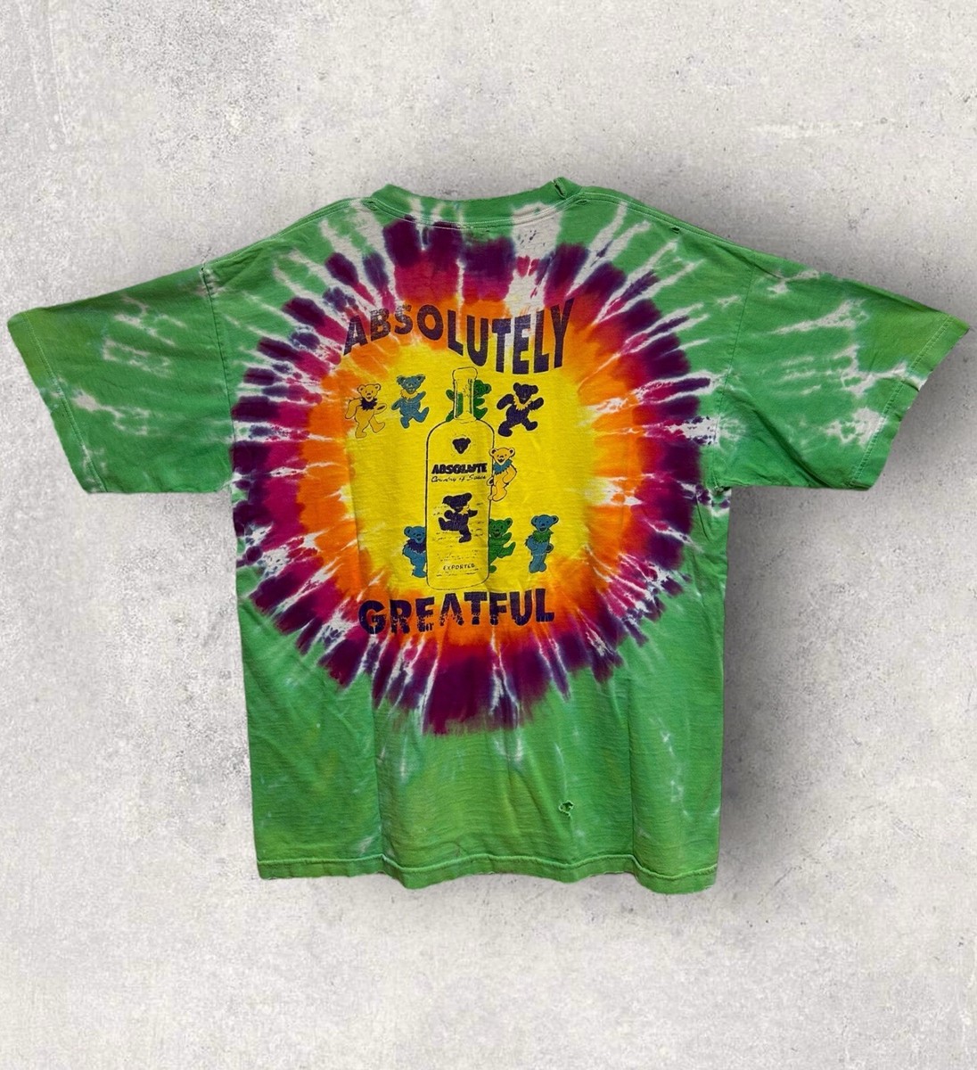 Vintage 90's Thrashed Grateful Dead Absolutely Grateful T
