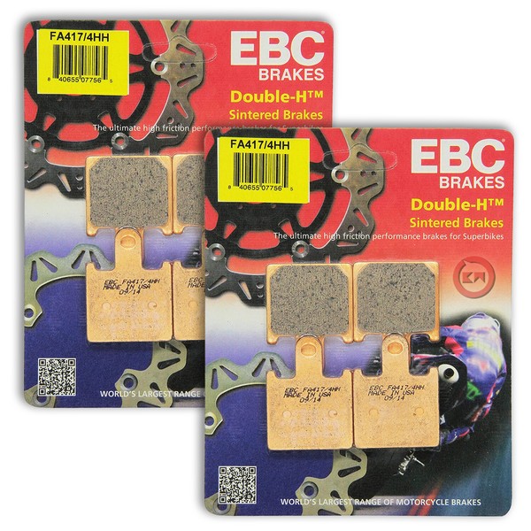 BremsbelÄGe Anteriore Ebc Sinter FA417/4HH Kawasaki Gtr Abs 1400 2012 2013-image