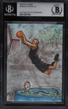 Kobe Bryant Original Art Sketch Card Lakers Mamba Jackass Movie Nike 1/1 BAS
