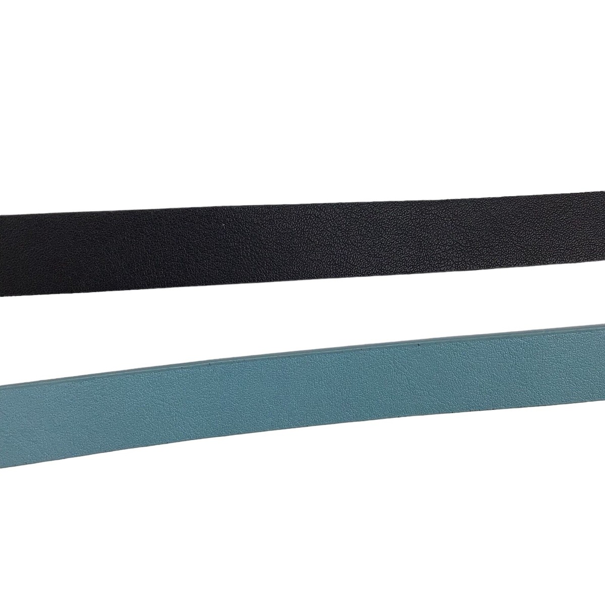 LP Linea Pelle Womens XL Belt Black & Blue Vegan Faux  display picture 2
