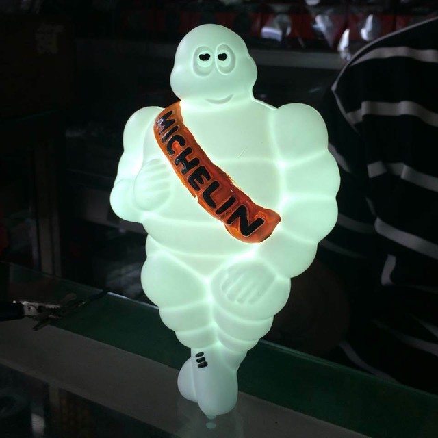 NEW 4 x 17/" MICHELIN MAN BIBENDUM TIRES FIGURE DOLL SIGN LIGHT TRUCK ADVERTISE