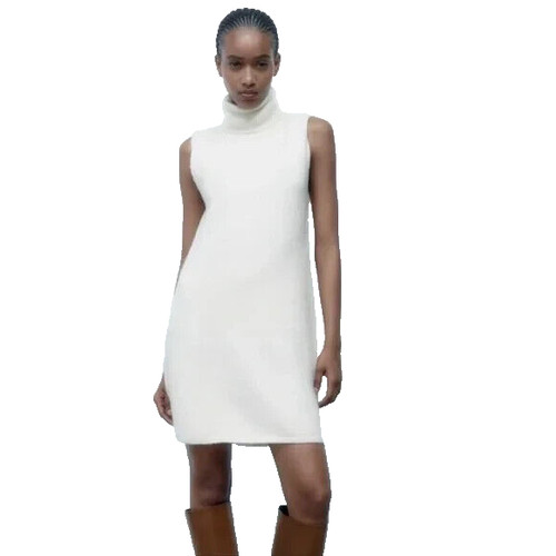 zara sleeveless turtleneck dress