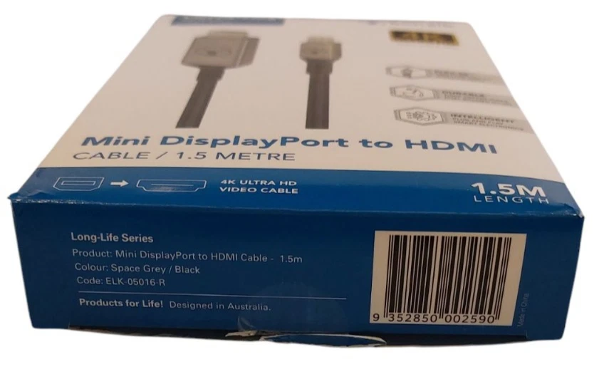 MINI DISPLAY PORT to HDMI Cable/1.5 Metre - Image 3 of 4