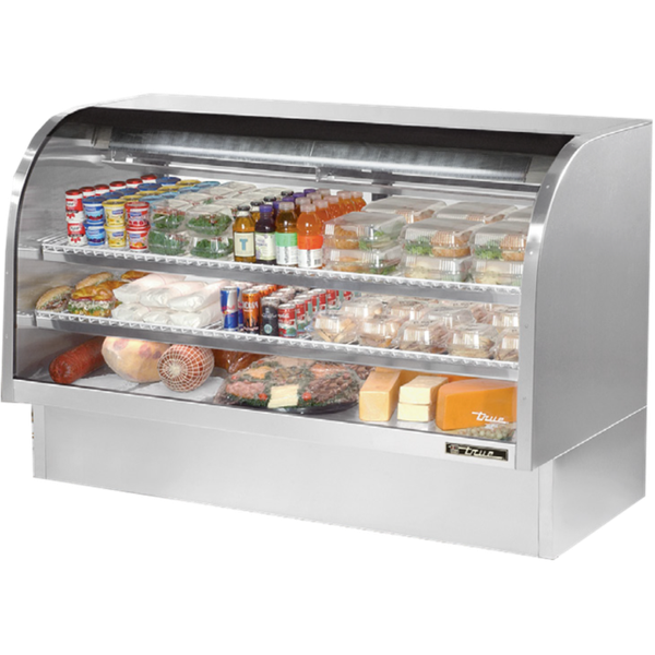 true Tcgg72sld Curved Glass Deli Case for sale online eBay