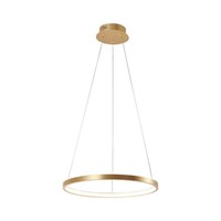 Pendelleuchte HäNgelampe Deckenlampe Esszimmerleuchte Led Gold Alu D 39 Cm