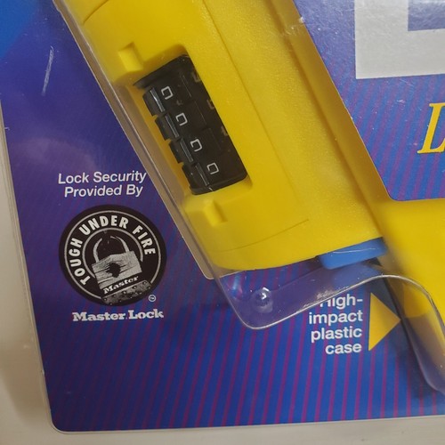 Portable Locker Vintage KeepSafe by Sentry LockR Lock it and Go Yellow - Picture 5 of 16