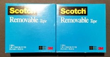 Scotch 3M Removable Tape 25mm (2 rolls)