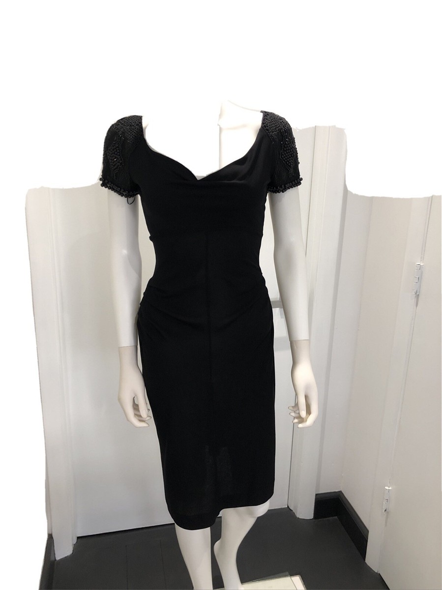 Alberta Ferretti Black Dress Size 4 | eBay