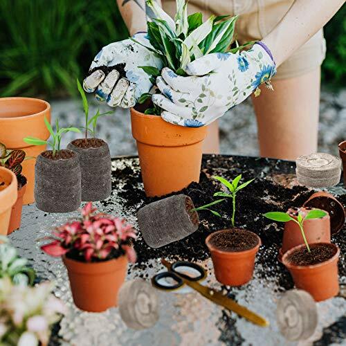 100 Pcs (30mm) Peat Pellet Fiber Soil Seed Starters Plugs Pallet Seedling Soil - Picture 2 of 6
