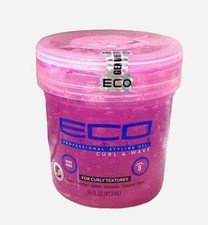 ECO Style Styling Gel Curl  Wave FIRM HOLD 16oz Each Pink