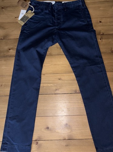 NUEVO CON ETIQUETAS RRL DOBLE RALPH LAUREN SLIM FIT CHINOS DE CAMPO TALLA 30/32