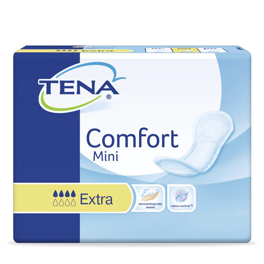 Tena Comfort Mini Extra Small Shaped Incontinence Pads 1 Pack of 30