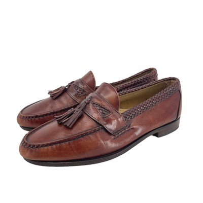 Allen Edmonds Size 11.5 D Maxfield Brown Leather Tasseled  display picture 3