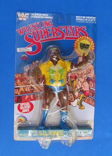 LJN S.D. JONES WWF 8 INCH WRESTLING SUPERSTARS**MO...