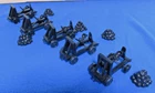 Marx Reissue Medieval Catapults X 5 w/ Rock Piles (54MM)