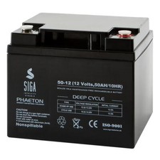 Blei Akku 12V 50Ah AGM Gel Batterie ZYKLENFEST Solar ersetzt 38Ah 40Ah 42Ah 45Ah
