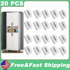 20 x Magnetic Cabinet & Door Latch/Catch Closures Kitchen Cabinet Cupboard White