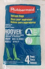 Rubbermaid Vacuum Bags Type A 4-Pack Hoover Singer Bissel Made In USA