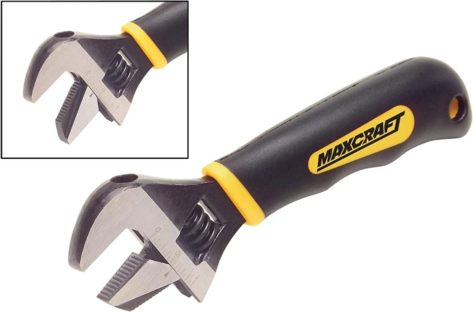 Maxcraft 60702 8-Inch 2-in-1 Adjustable Wrench 1-1/4” Jaw - Image 2 of 4