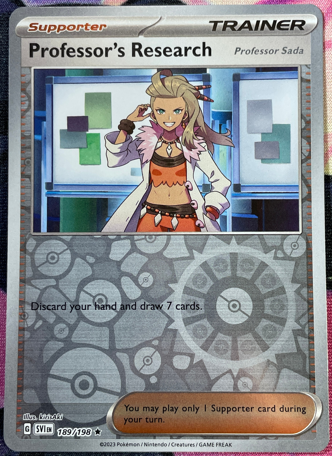 Professor's Research Sada Reverse Holo - 189/193 - Scarlet & Violet Base