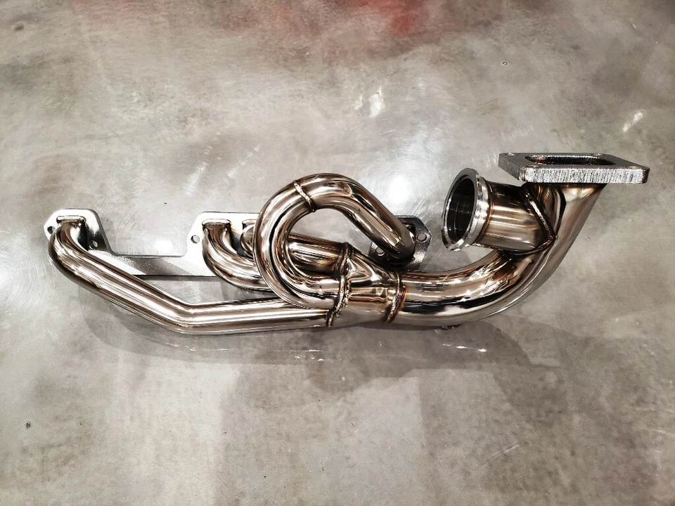 Single Turbo Manifold Header T4 V8 318 340 360 LA 5.2L 5.9L MAGNUM FOR DODGE - Image 3 of 3