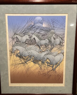 Guillaume Azoulay Seriagraph Set Titled Dix Huit Chevhaux. Excellent.