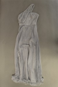 asos premium tulle one shoulder maxi dress