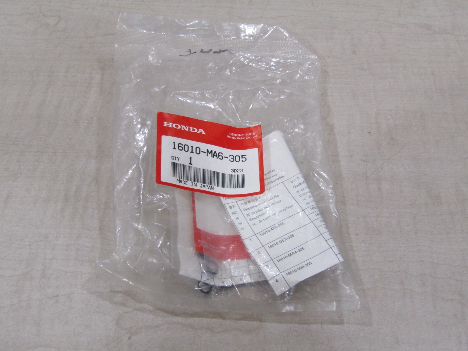 16010-ma6-305 Honda Gasket Set 16010MA6305 Genuine OEM Part for 