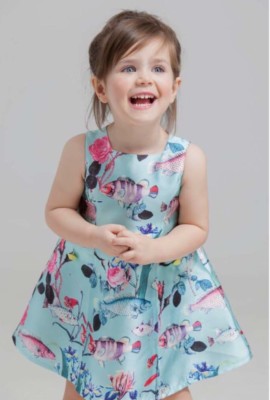 Pan Con Chocolate Spanish Design Marine Pattern dress Brand New with Tag