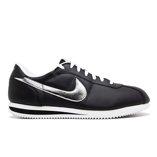 Nike Cortez Basic Leather '06 Black Metallic Silver for Sale Nike Cortez Basic Leather '06 Black Metallic Silver for Sale