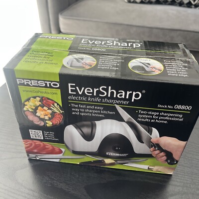 PRESTO EverSharp Electric Knife Sharpener 08800 Two Stage System - NEW