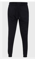 Image of Mens D555 Kingsize Brandon Cuffed Joggers in black - Plus Size 3XL-5XL bnwt
