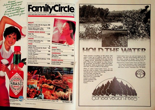 Family Circle Magazine Aug 1984 Beauty Secrets Tomato Recipes Fears DYI Crafts - Picture 2 of 6