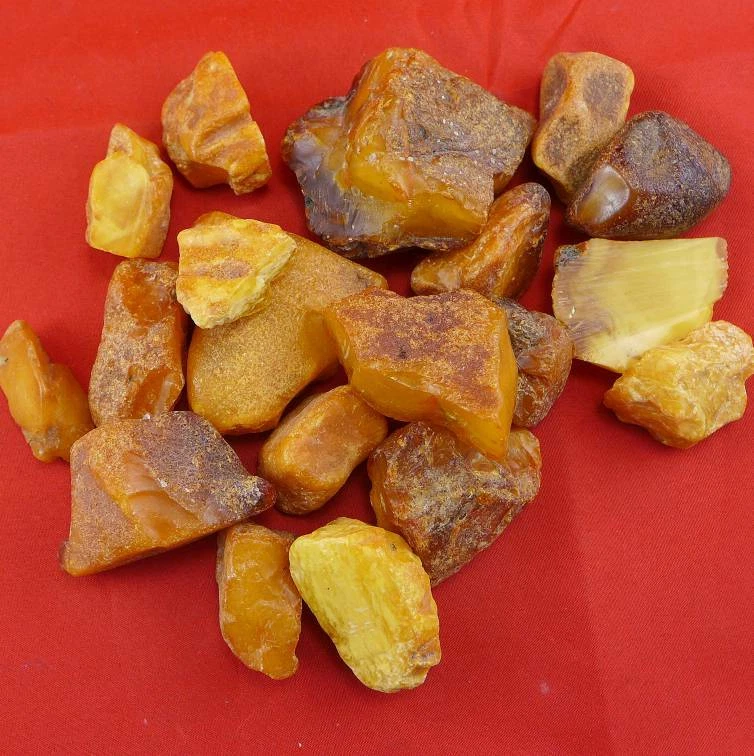 221,0 Gramm 19 natural Baltic Butterscotch Amber Roh Bernsteine - Bild 4 von 4