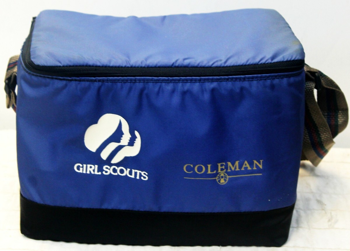 Coleman Girl Scouts Blue Square Insulated Lunch Box Soft Sided