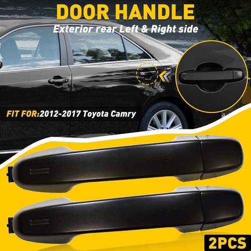 Exterior Door Handle Rear Left or Right For 2012-2017 Toyota Camry Black US 2Pcs - Picture 15 of 16