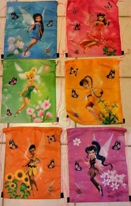 12 Disney Tinker Bell Draw String Bag Backpack  