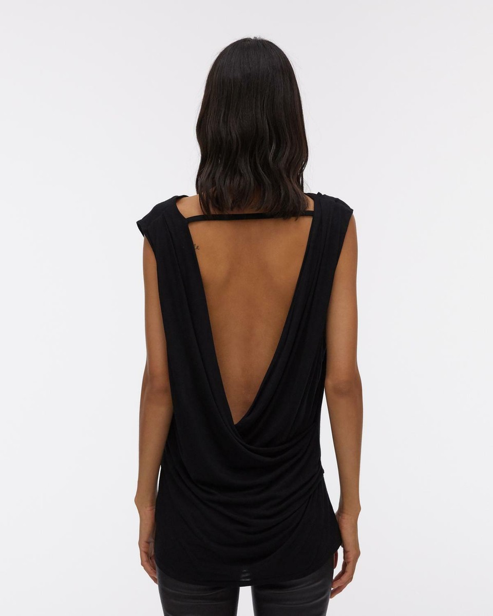 helmut lang 2004 トップ　黒 Helmut Lang SS01 Silk Cross Strap Bound Top – HUIBEN