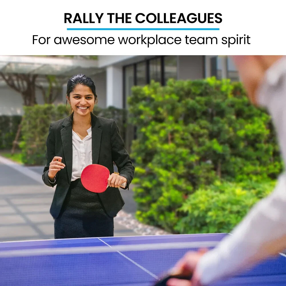 PROFLEX Premium Outdoor Table Tennis Table, with 4 Player Ping Pong