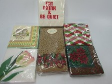 Lot Cocktail Napkins Sealed Holiday Everyday Party 31496 Vintage Beverage