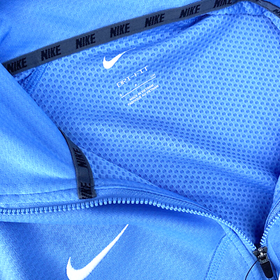 Nike M53181 Dri-Fit Training Pullover Long Sleeve Top 1/4 Zip, Sky